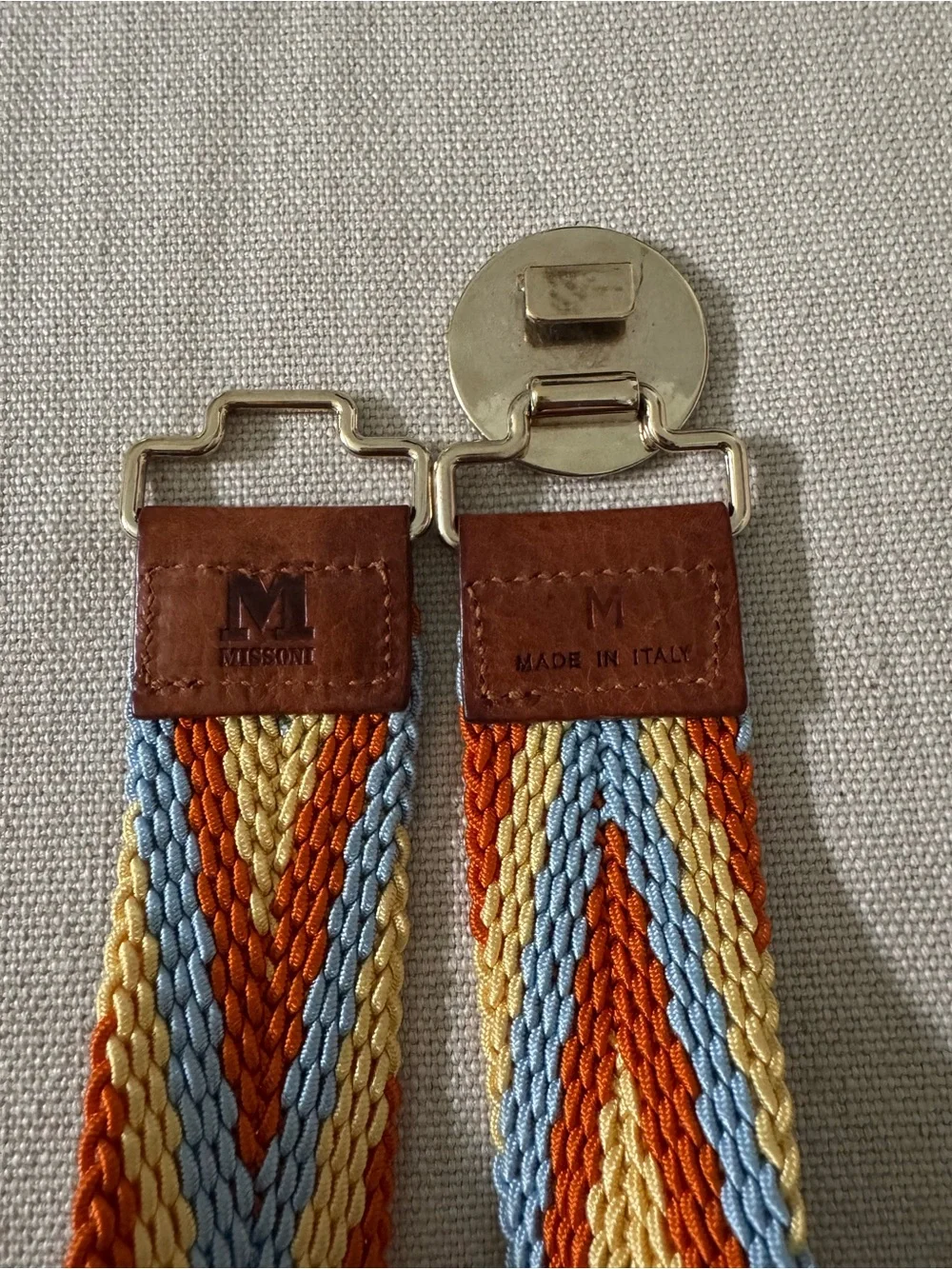 Missoni elastic stretch belt